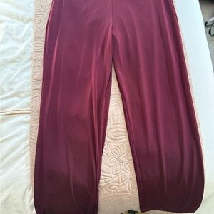 Susan Graver Rich Burgundy straight Leg